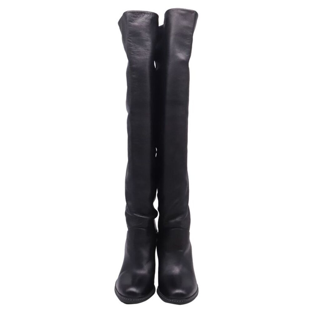 Stuart Weitzman Over-the-Knee Boots in Black Leather